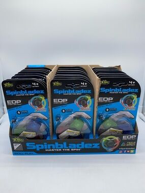 Retail Case of 30 Spinbladez Skill Play Triple Light Effect Fidget Spinners Zing